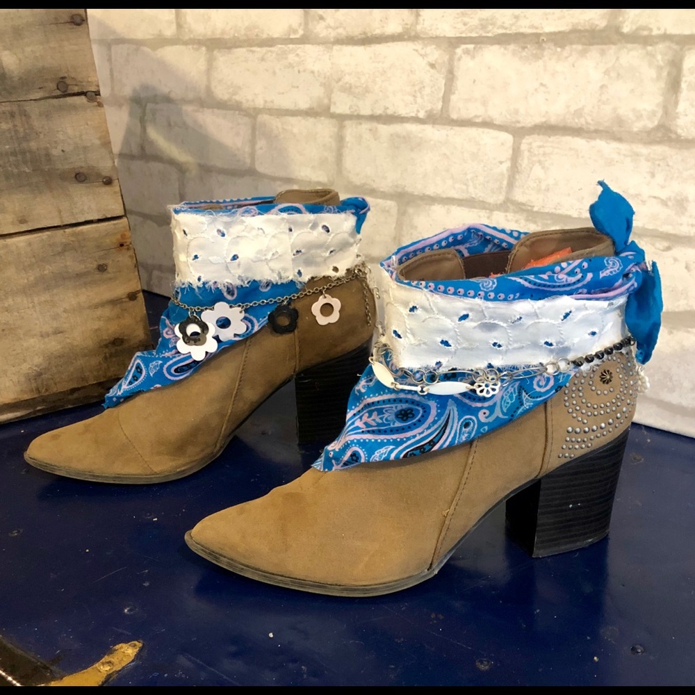 Upcycled Cowboy Booties